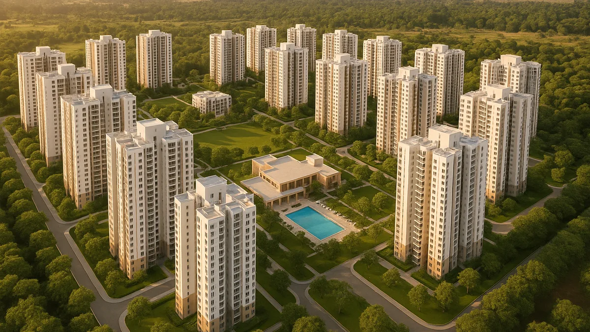 Lodha Sadahalli aerial township render
